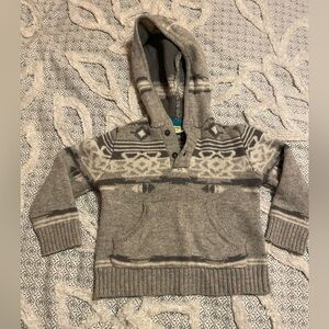 EUC crazy 8 wool sweater with hood size two toddler